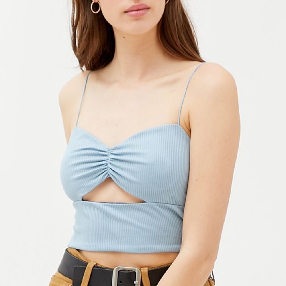 NWOT Urban Outfitters UO Cannon Cutout Ribbed Bungee Cami